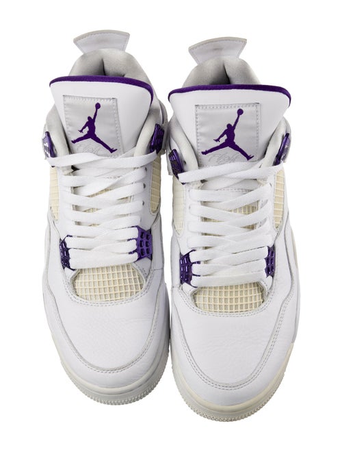 Jordan 4 Retro Metallic Purple Sneakers