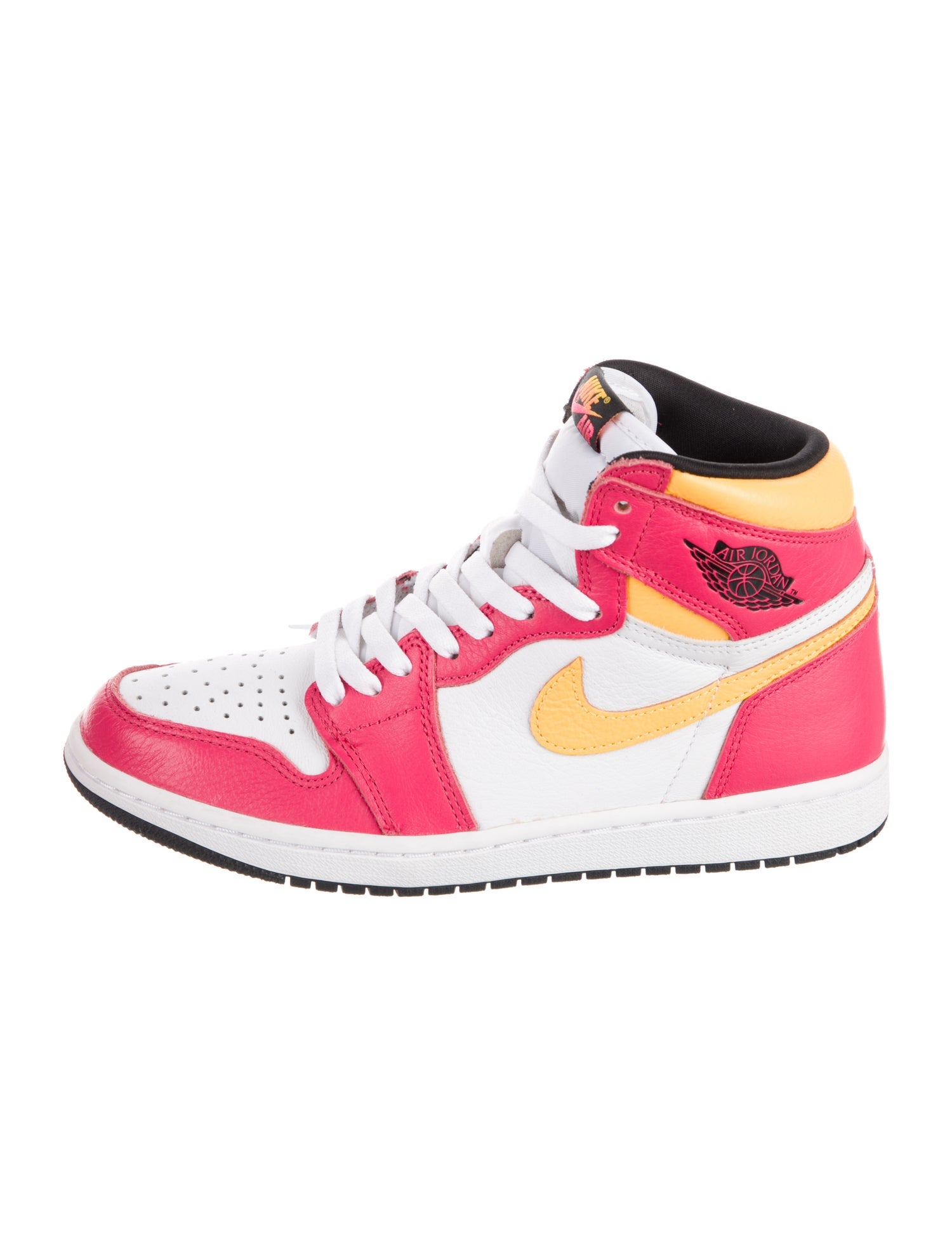 Jordan Leather Colorblock Pattern Sneakers