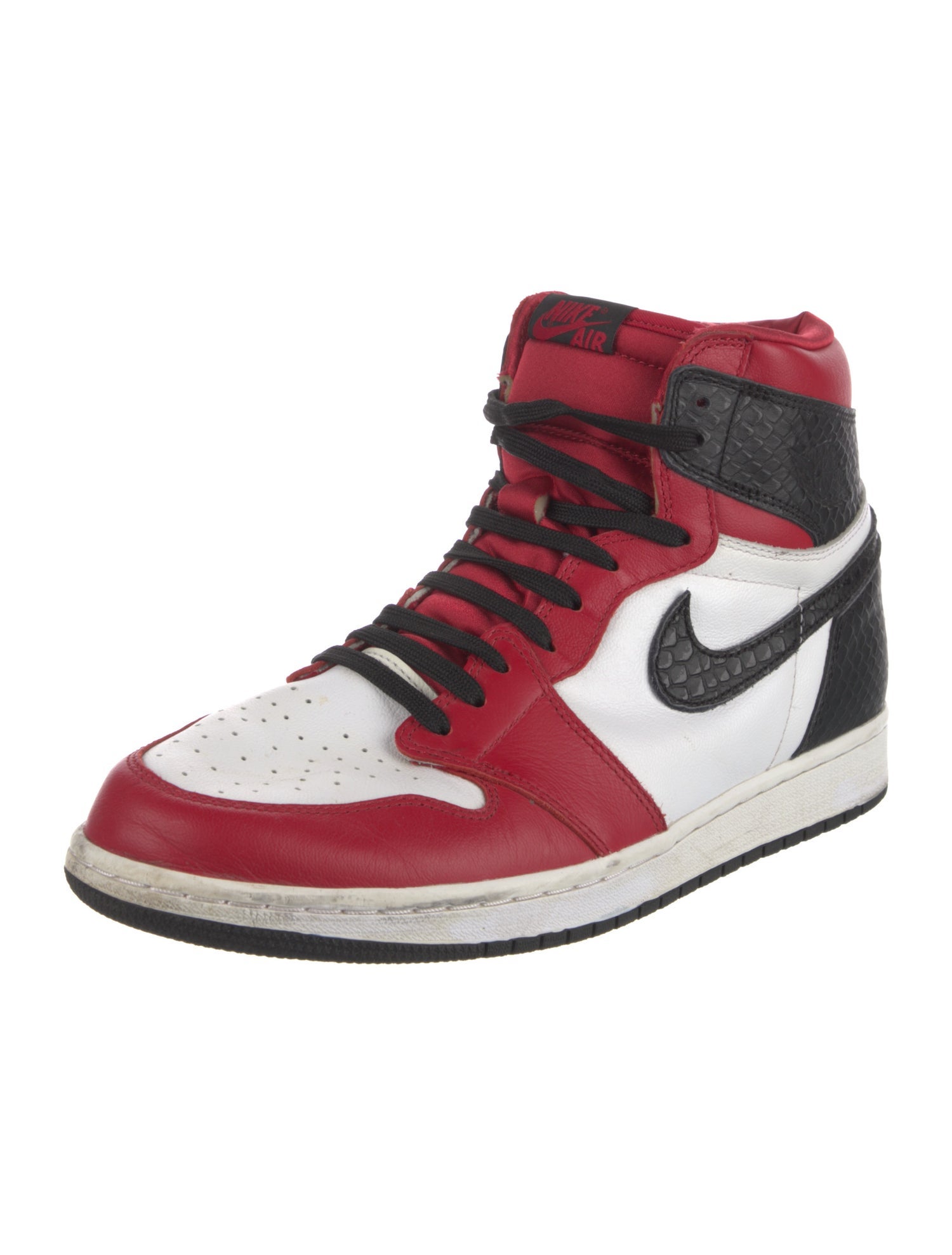Jordan Leather Colorblock Pattern Sneakers