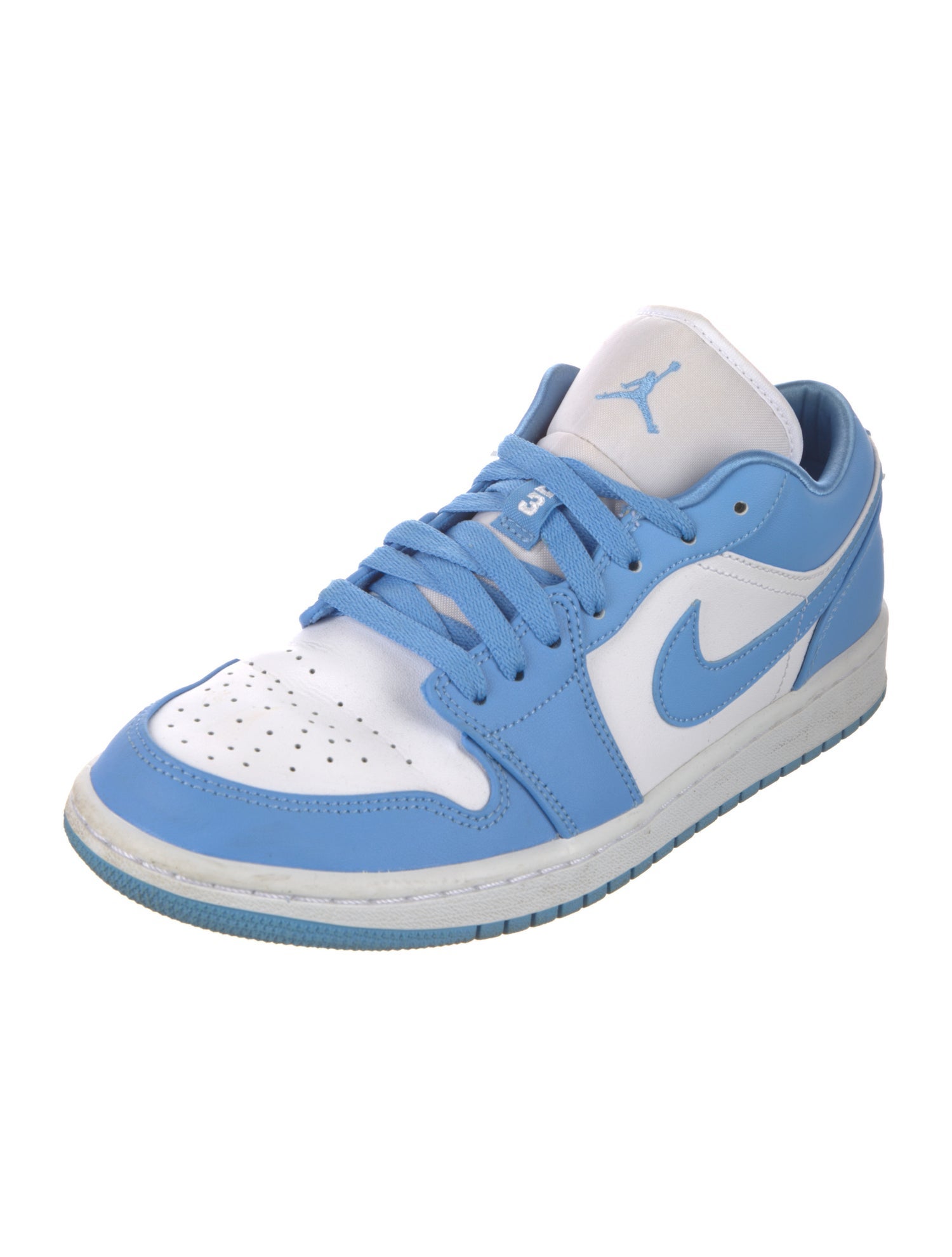 Jordan Leather Colorblock Pattern Athletic Sneakers