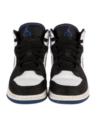 Jordan Kids' 1 Mid SE 'White Black Royal' (GS) Sneakers