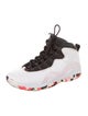 Jordan Kids' 10 Retro 'White Barely Volt Ember Glow' (GS) Sneakers