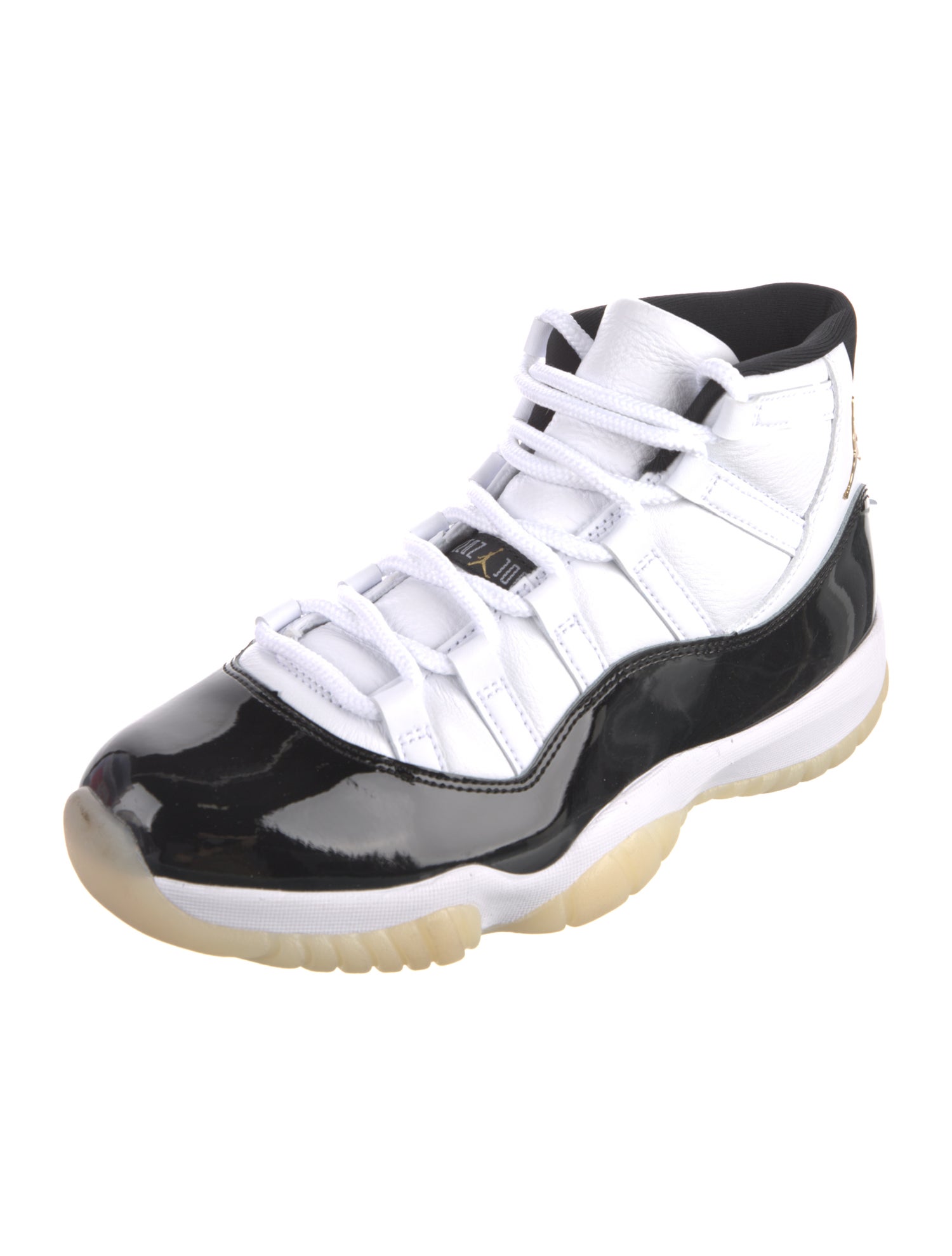 Jordan Patent Leather Colorblock Pattern Sneakers