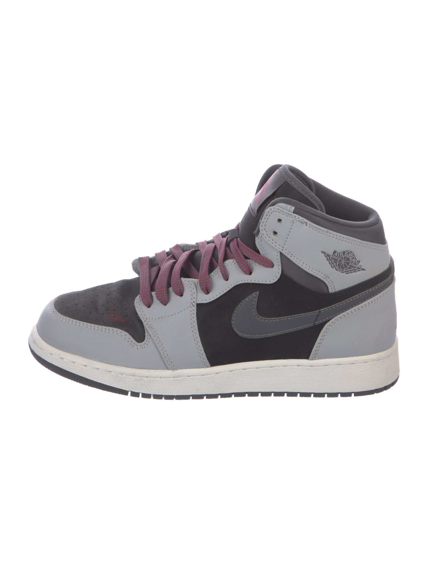 Jordan Leather Colorblock Pattern Athletic Sneakers