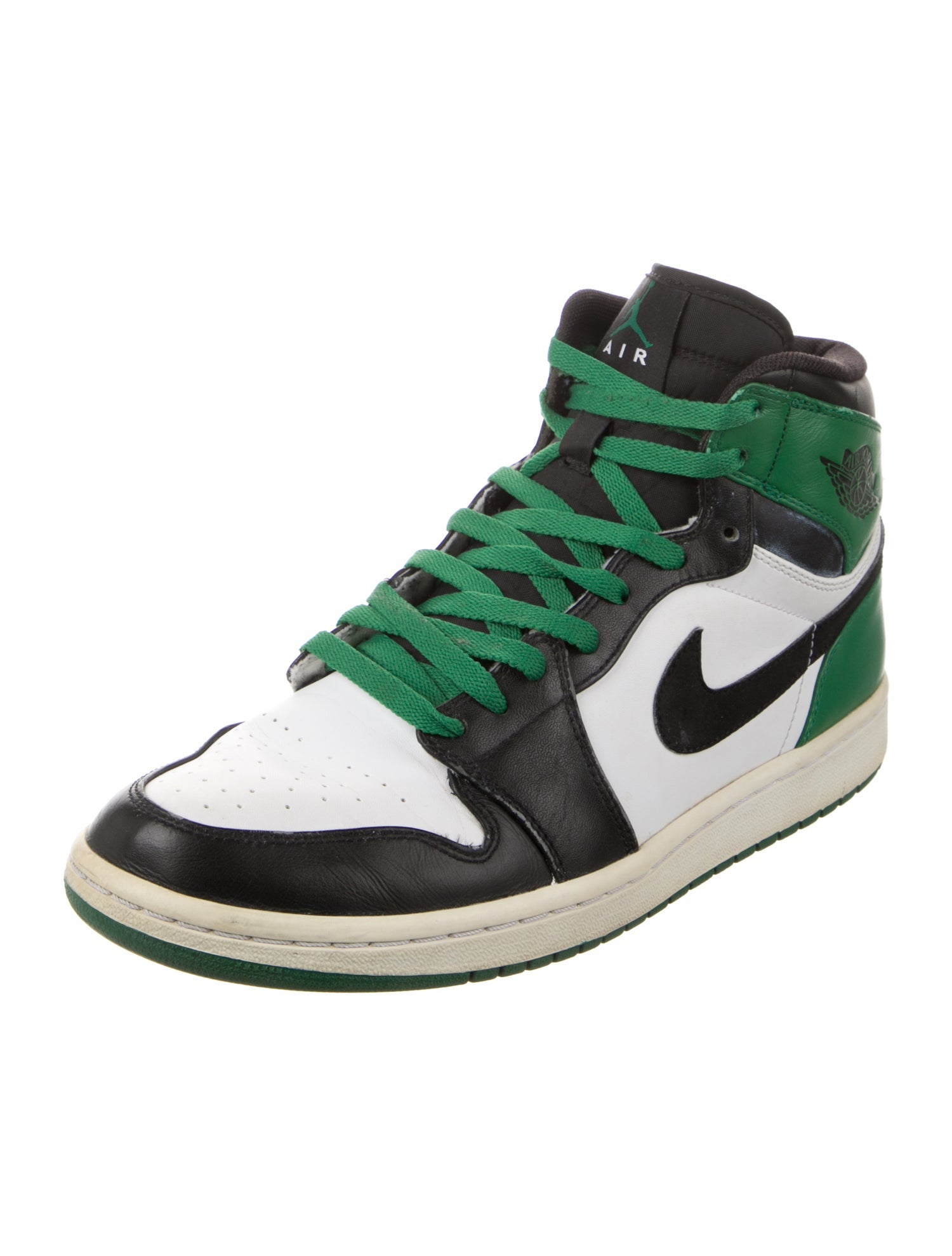 Jordan Leather Colorblock Pattern Sneakers
