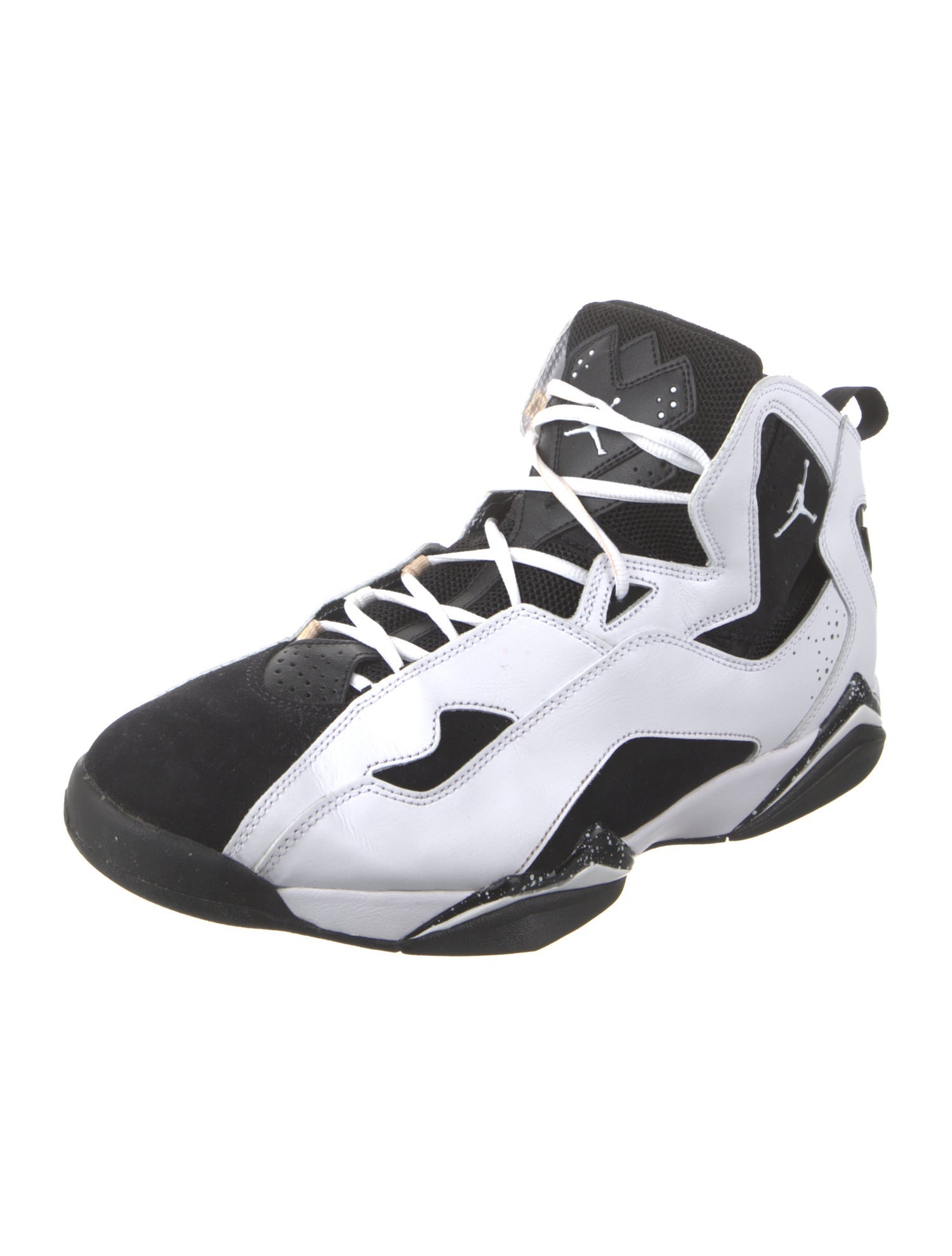 Jordan Leather Colorblock Pattern Sneakers