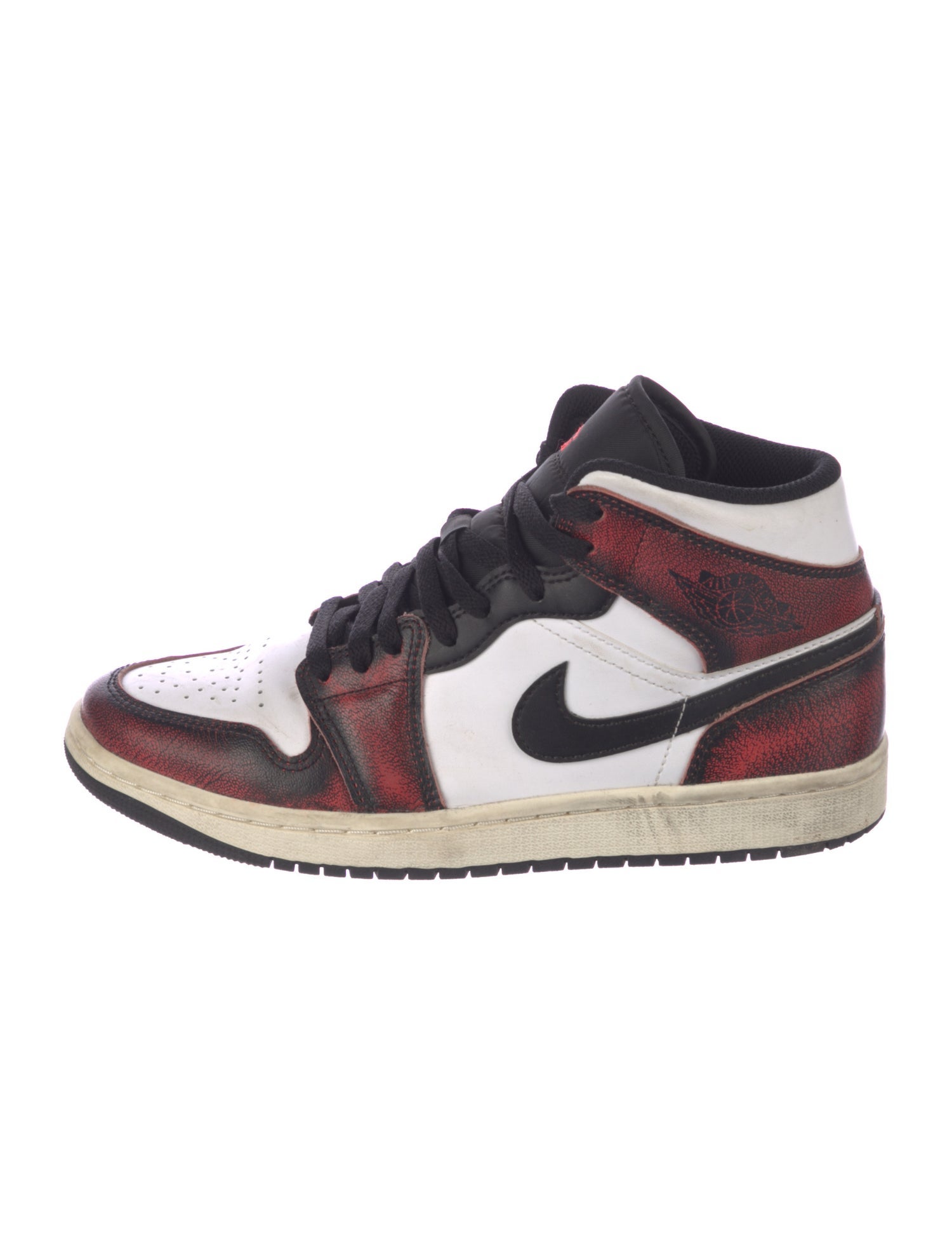 Jordan Leather Graphic Print Sneakers