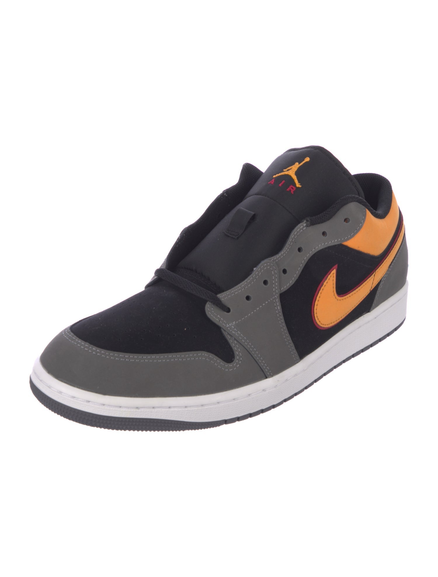 Jordan Suede Colorblock Pattern Athletic Sneakers