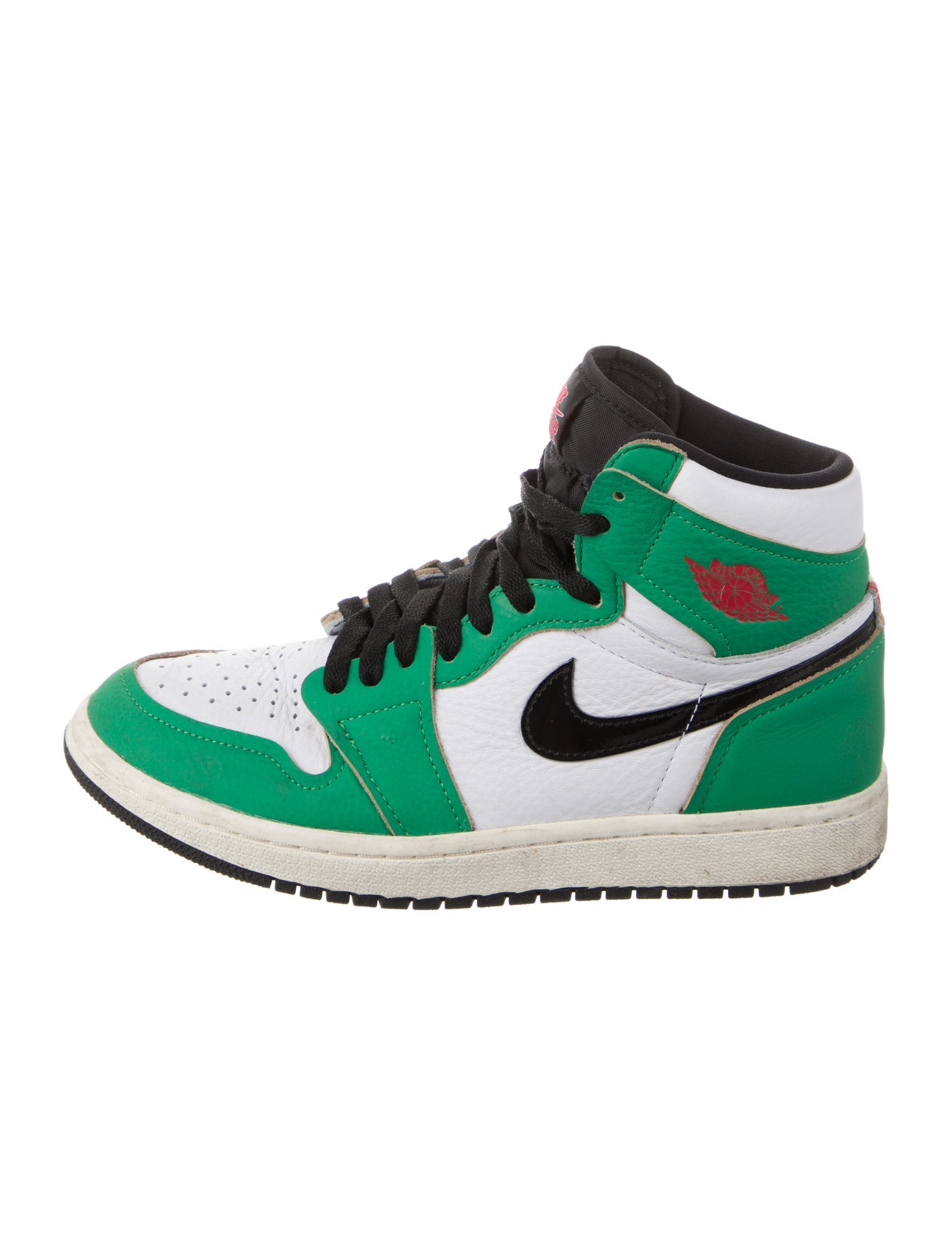 Jordan Leather Colorblock Pattern Athletic Sneakers