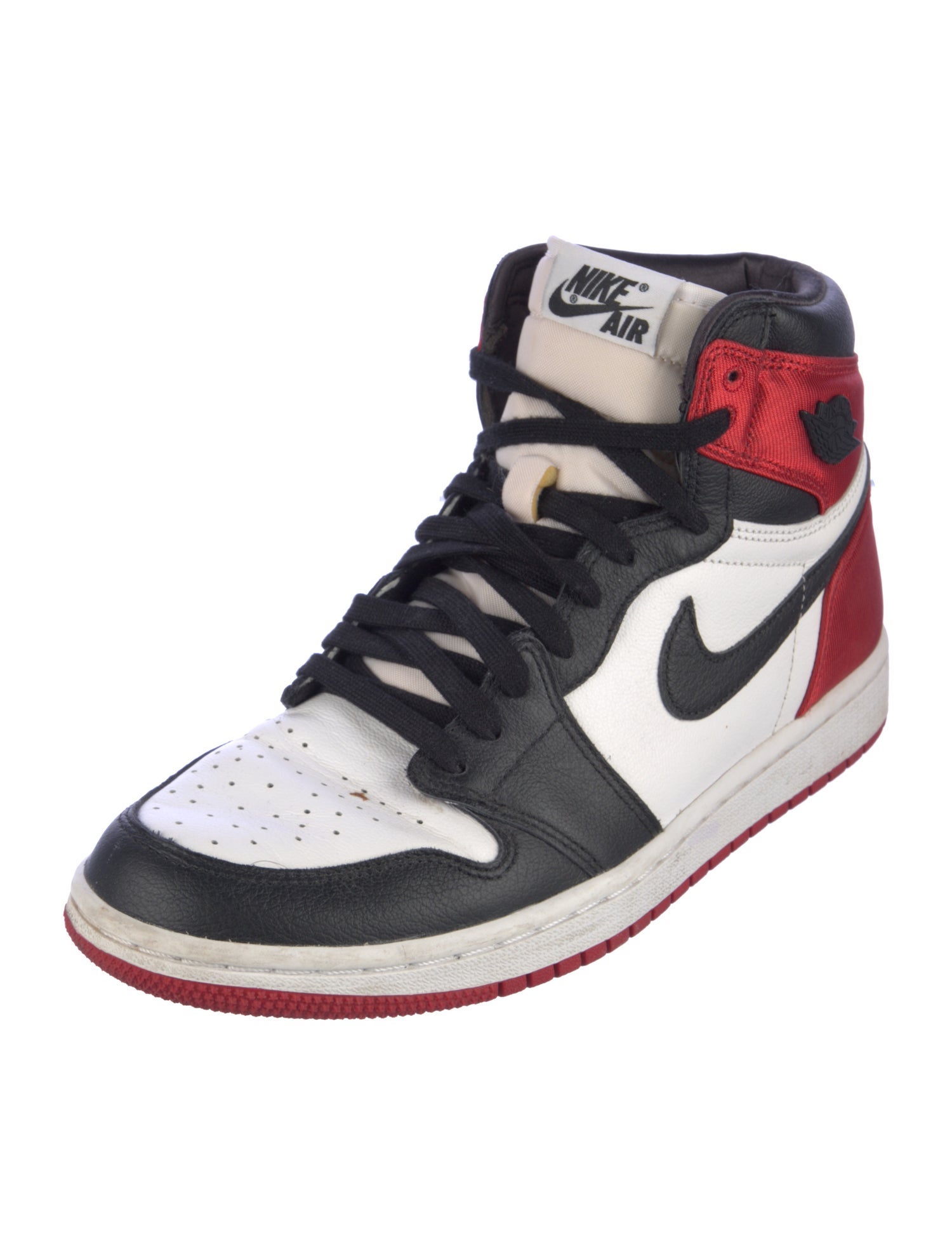 Jordan Leather Colorblock Pattern Sneakers