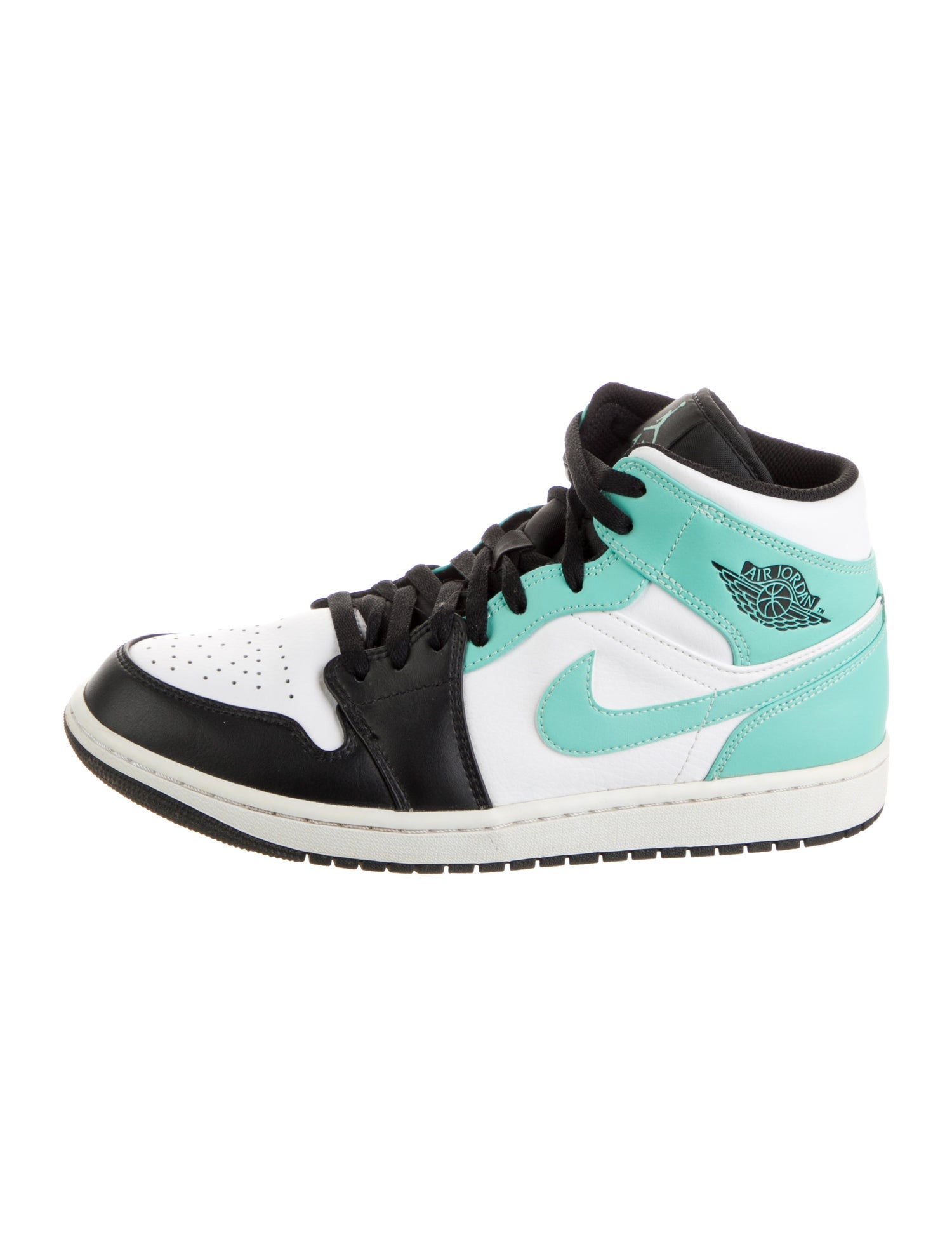 Jordan Leather Colorblock Pattern Sneakers