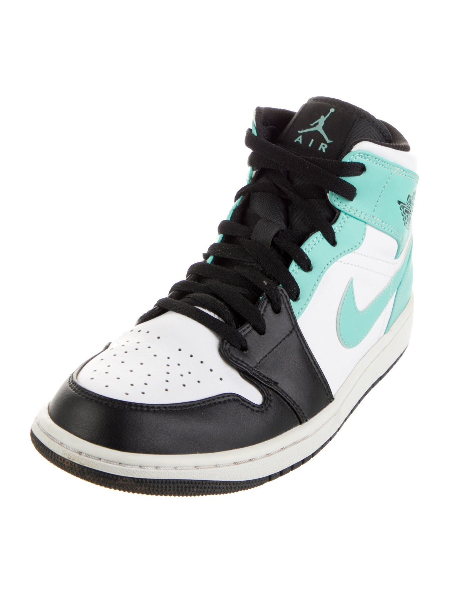 Jordan Leather Colorblock Pattern Sneakers