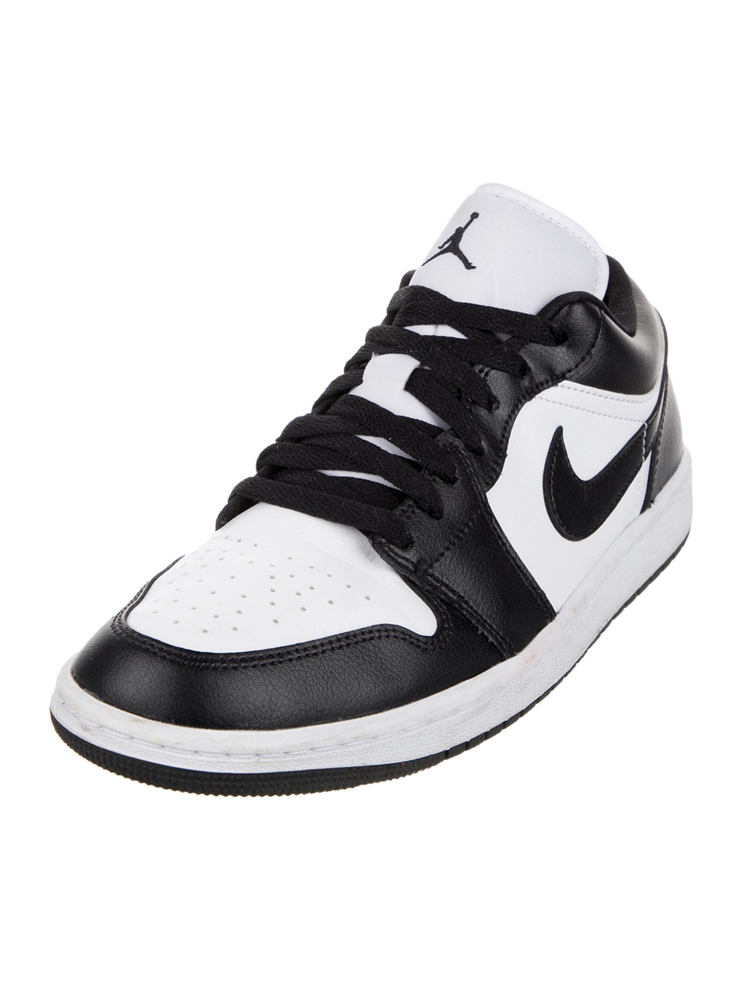 Jordan Leather Colorblock Pattern Athletic Sneakers