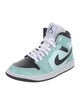 Jordan 1 Mid Aqua Blue Tint Wedge Sneakers