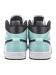 Jordan 1 Mid Aqua Blue Tint Wedge Sneakers