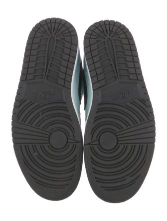 Jordan 1 Mid Aqua Blue Tint Wedge Sneakers