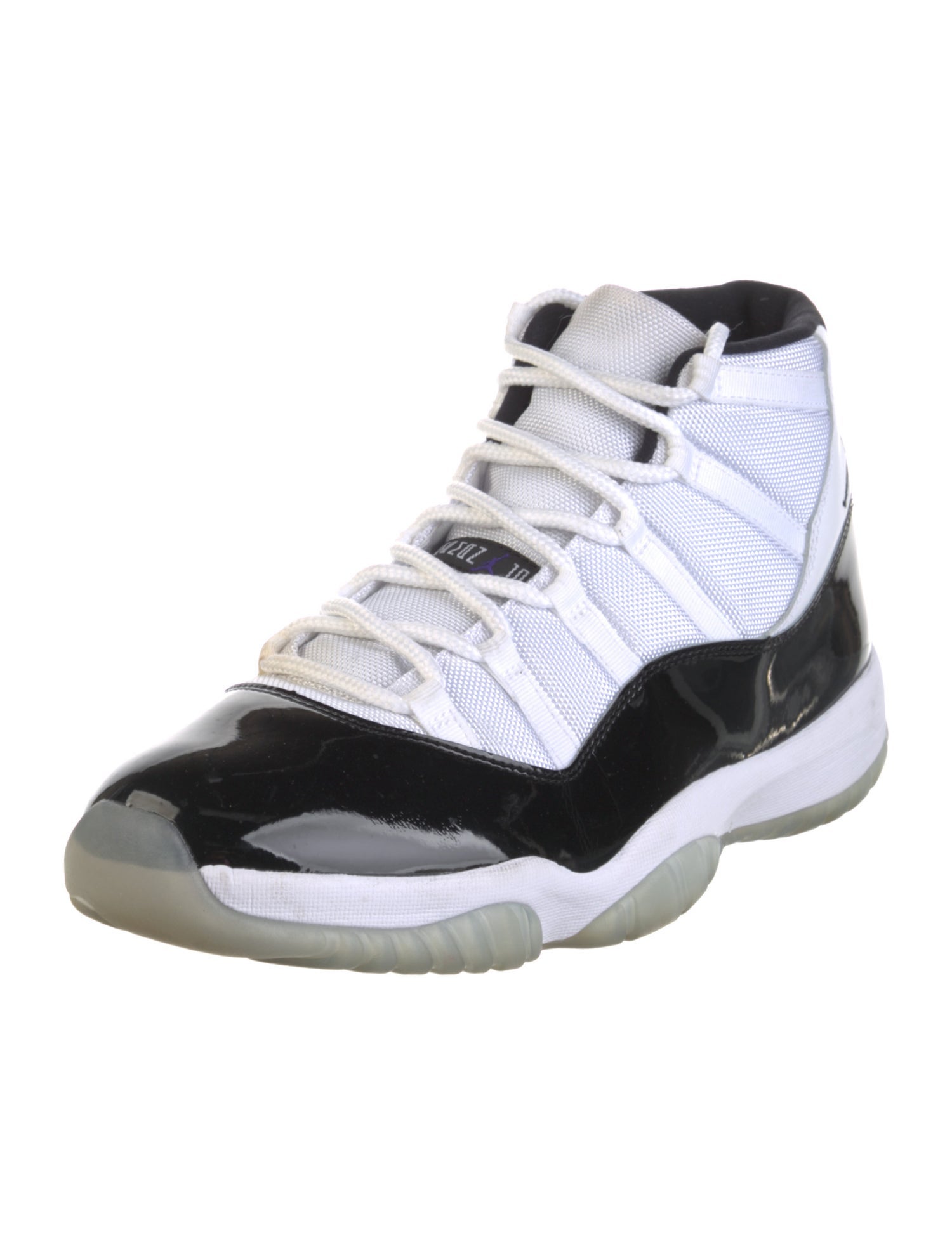 Jordan Patent Leather Colorblock Pattern Sneakers