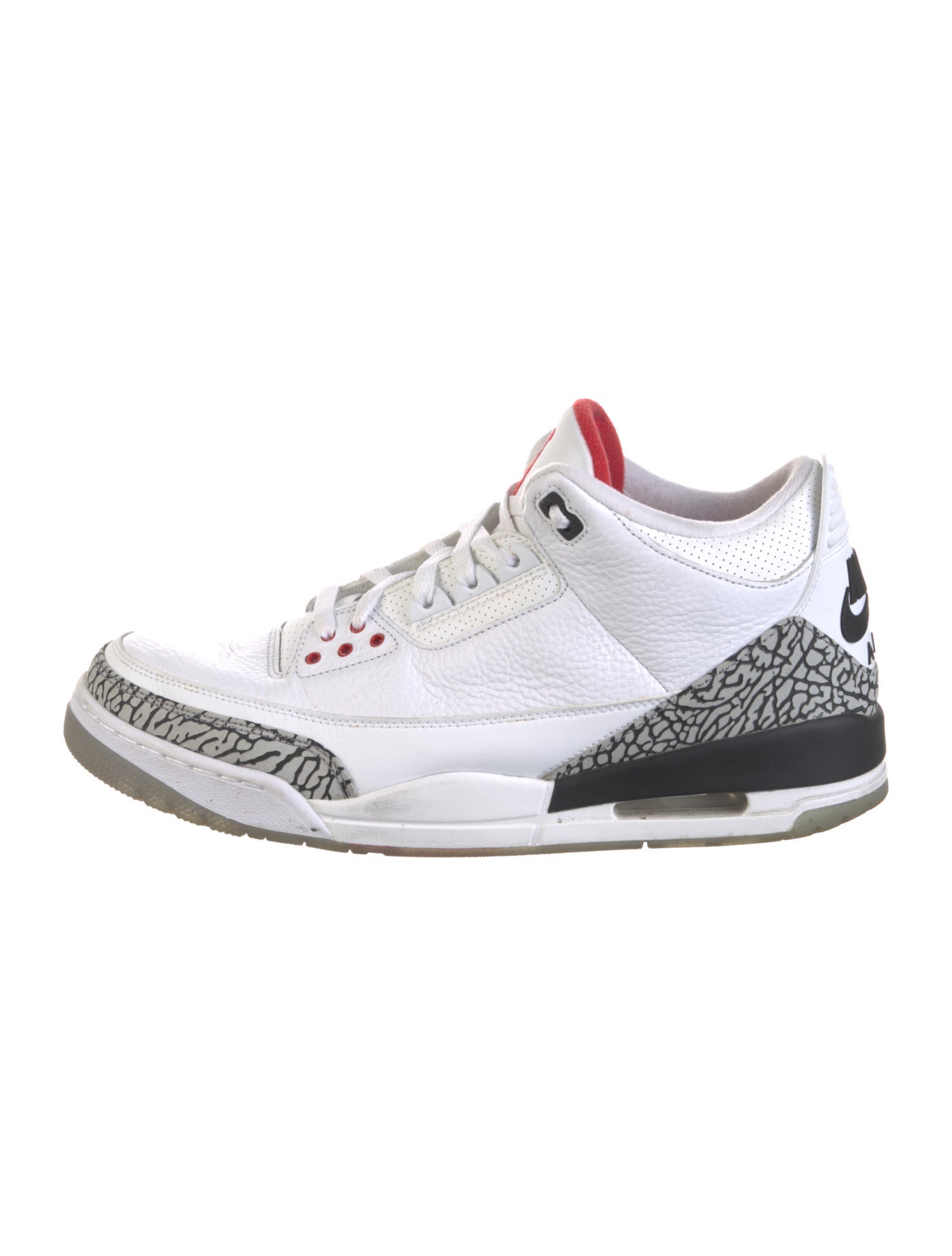 Jordan 3 Retro Free Throw Line White Cement Sneakers