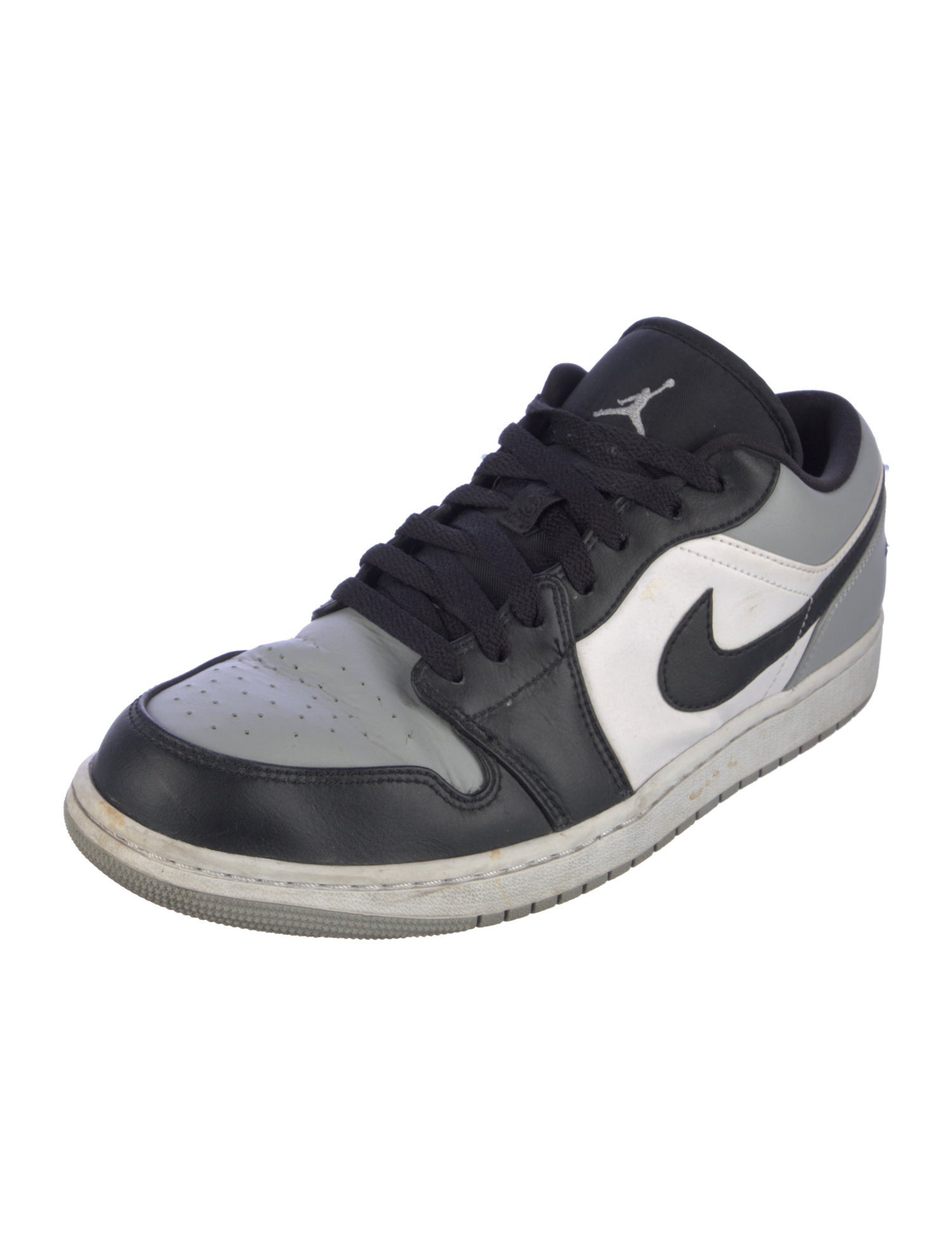 Jordan Leather Colorblock Pattern Sneakers