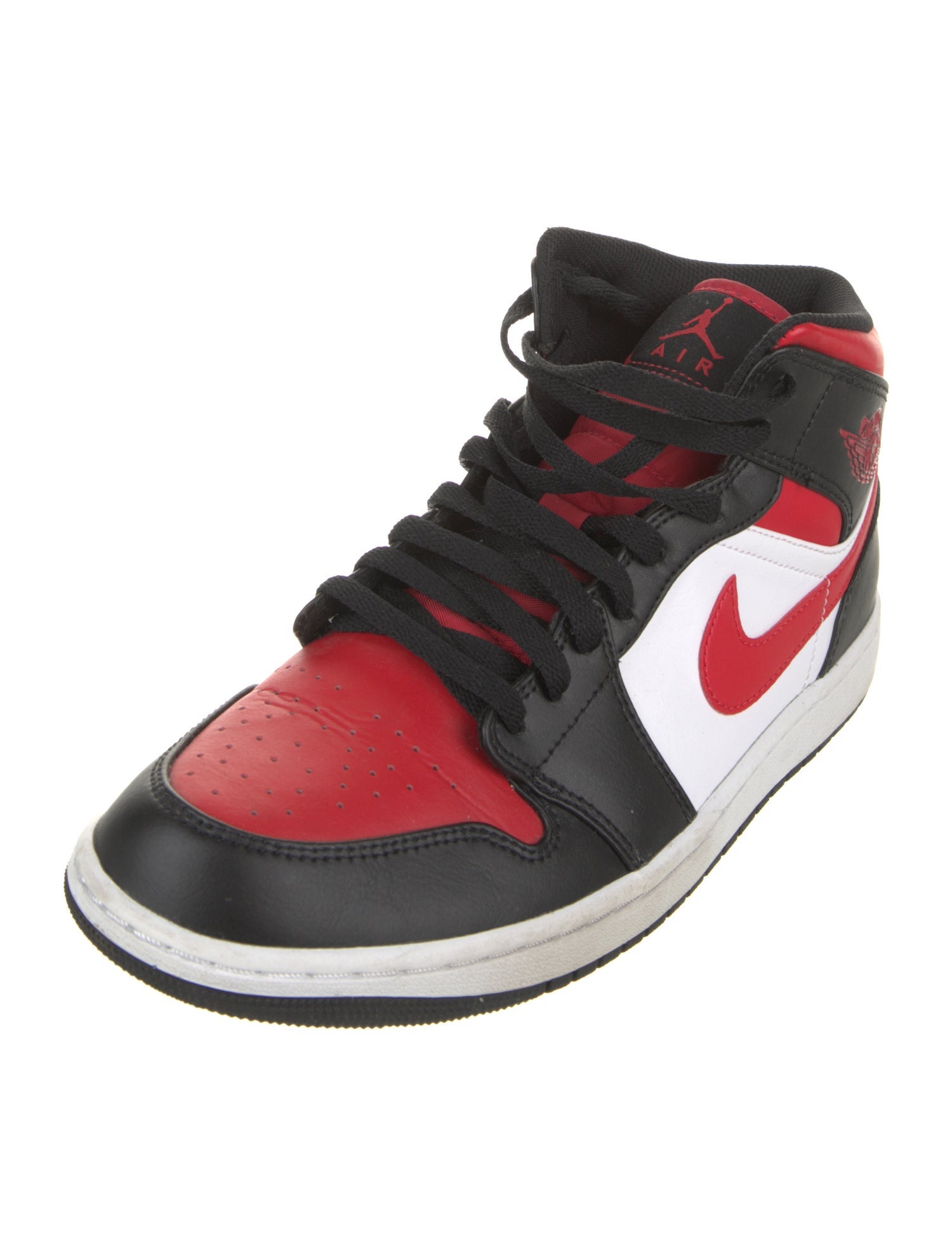 Jordan Leather Colorblock Pattern Sneakers