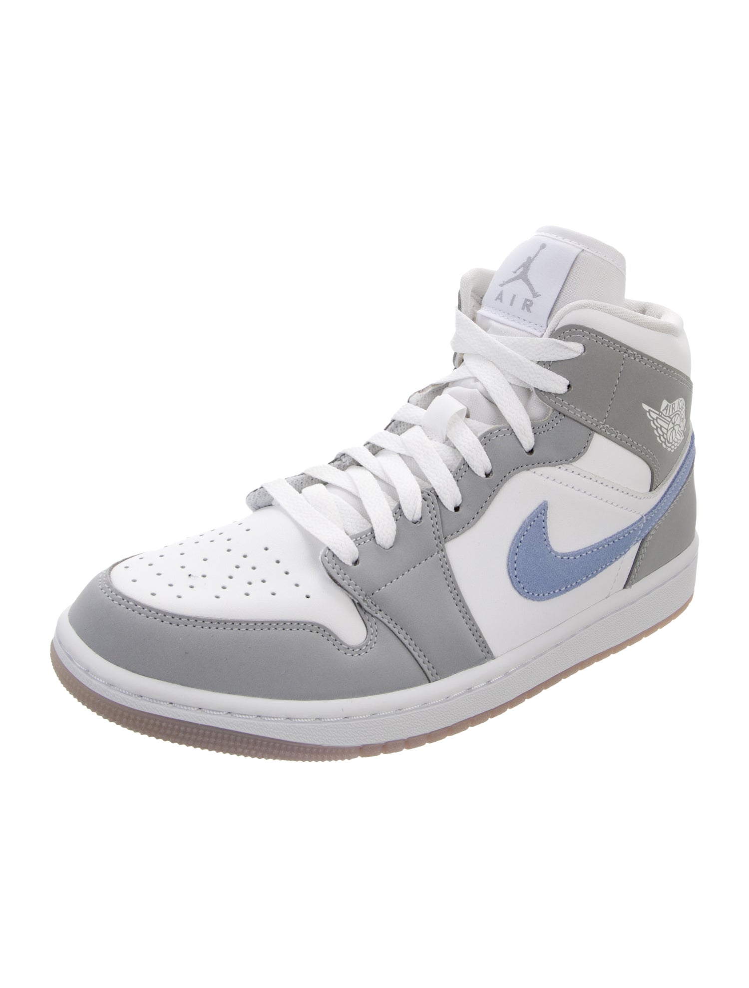 Jordan 1 Mid 'Wolf Grey' Sneakers w/ Tags