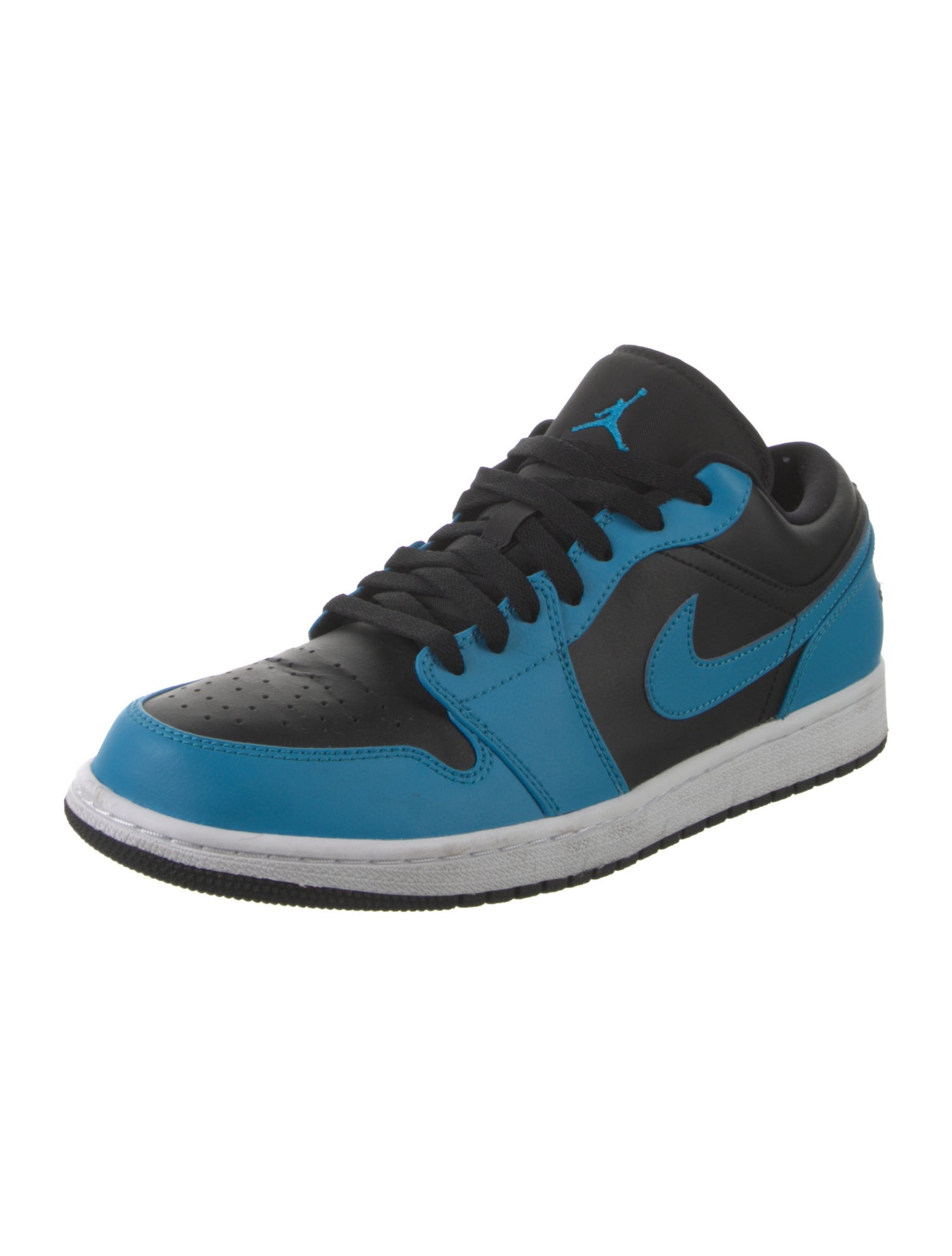 Jordan Leather Colorblock Pattern Athletic Sneakers