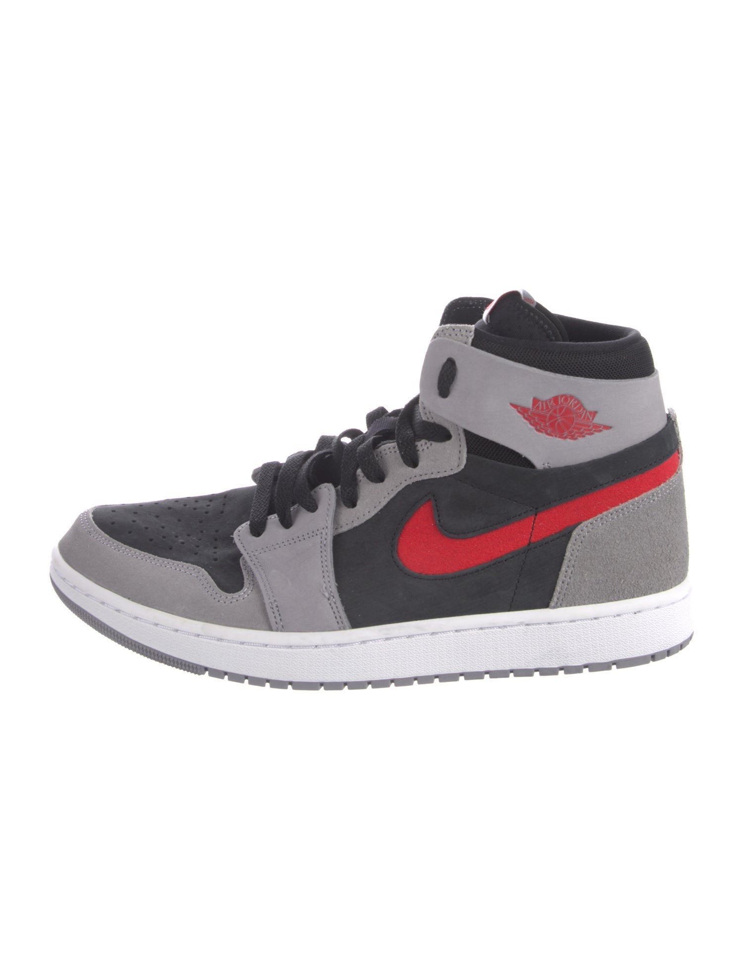 Jordan 1 High Zoom Air CMFT 2 Black Fire Red Cement Sneakers
