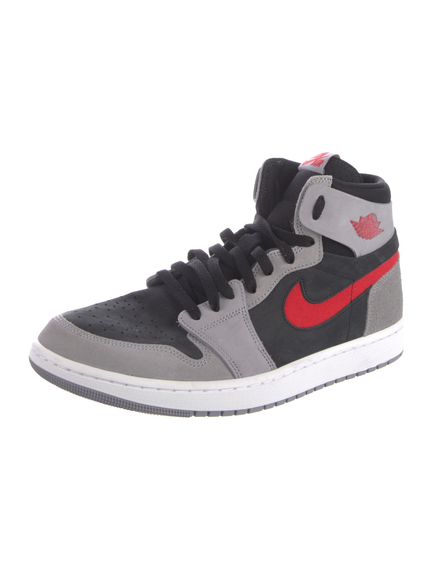 Jordan 1 High Zoom Air CMFT 2 Black Fire Red Cement Sneakers