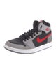 Jordan 1 High Zoom Air CMFT 2 Black Fire Red Cement Sneakers