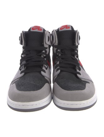 Jordan 1 High Zoom Air CMFT 2 Black Fire Red Cement Sneakers
