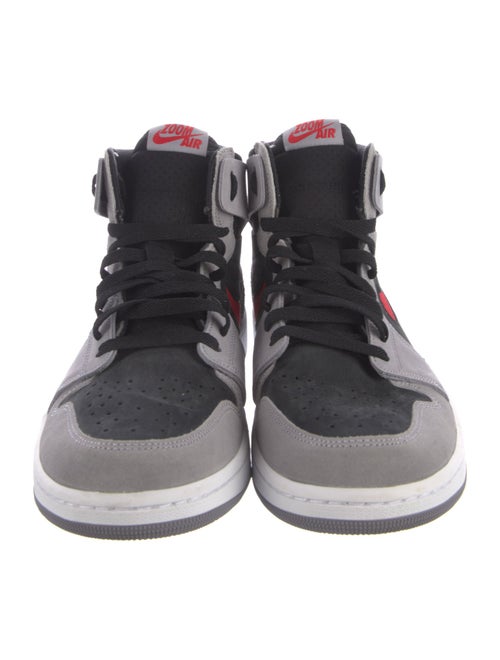 Jordan 1 High Zoom Air CMFT 2 Black Fire Red Cement Sneakers