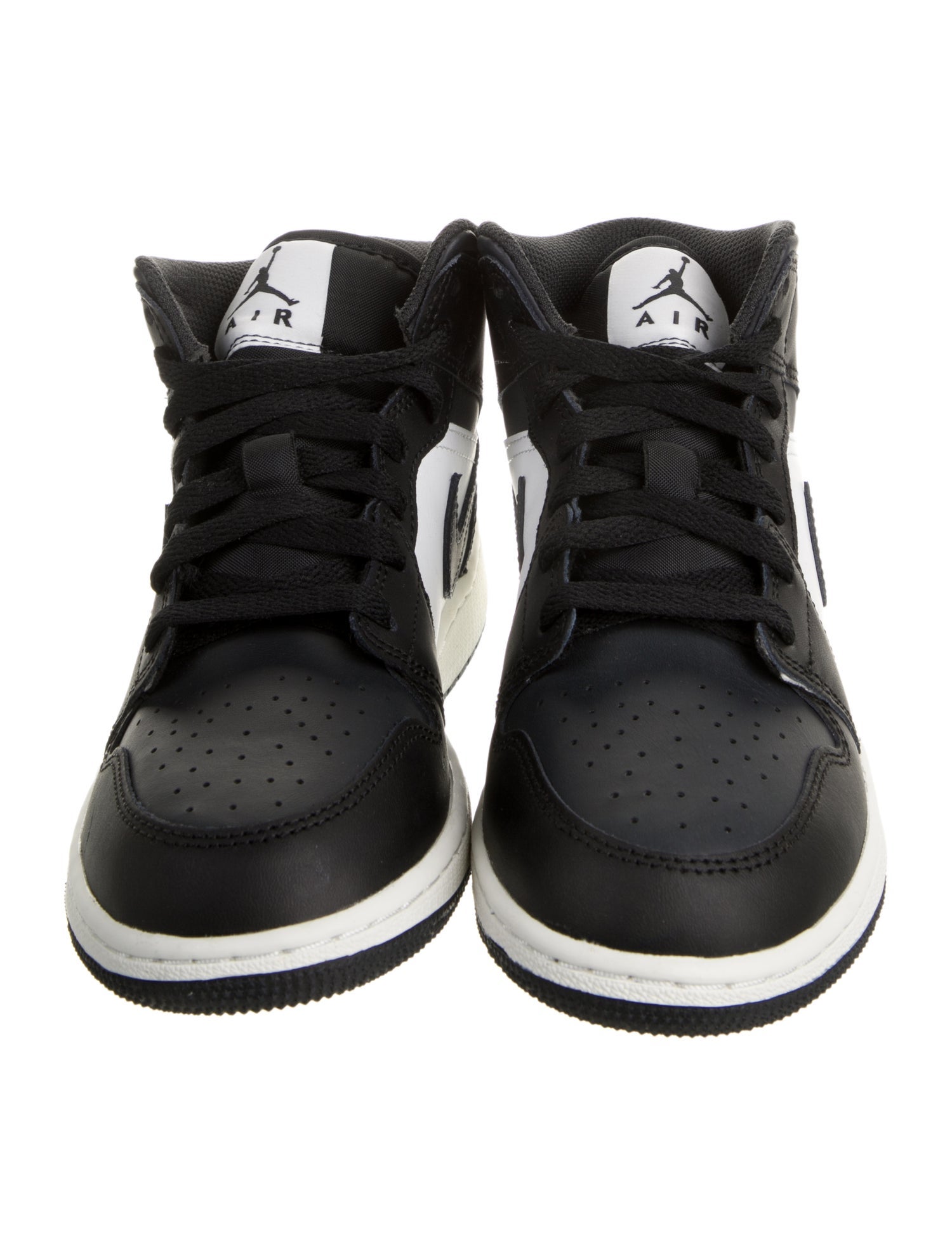 Jordan Kid Boys' 1 Mid 'Off Noir Toe' Sneakers