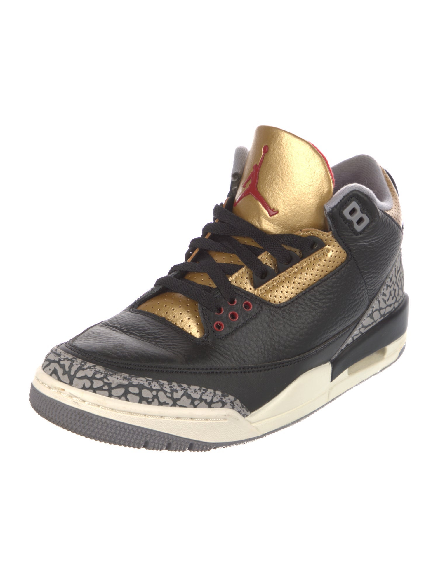 Jordan 3 Retro 'Black Cement Gold' Sneakers