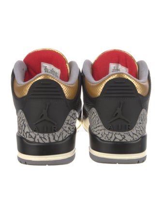 Jordan 3 Retro 'Black Cement Gold' Sneakers