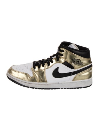 Jordan 1 Mid 'Metallic Gold' Sneakers