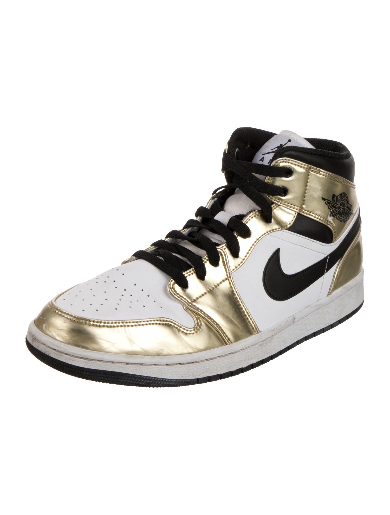 Jordan 1 Mid 'Metallic Gold' Sneakers