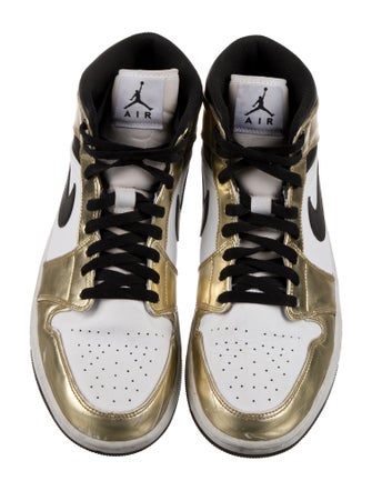 Jordan 1 Mid 'Metallic Gold' Sneakers