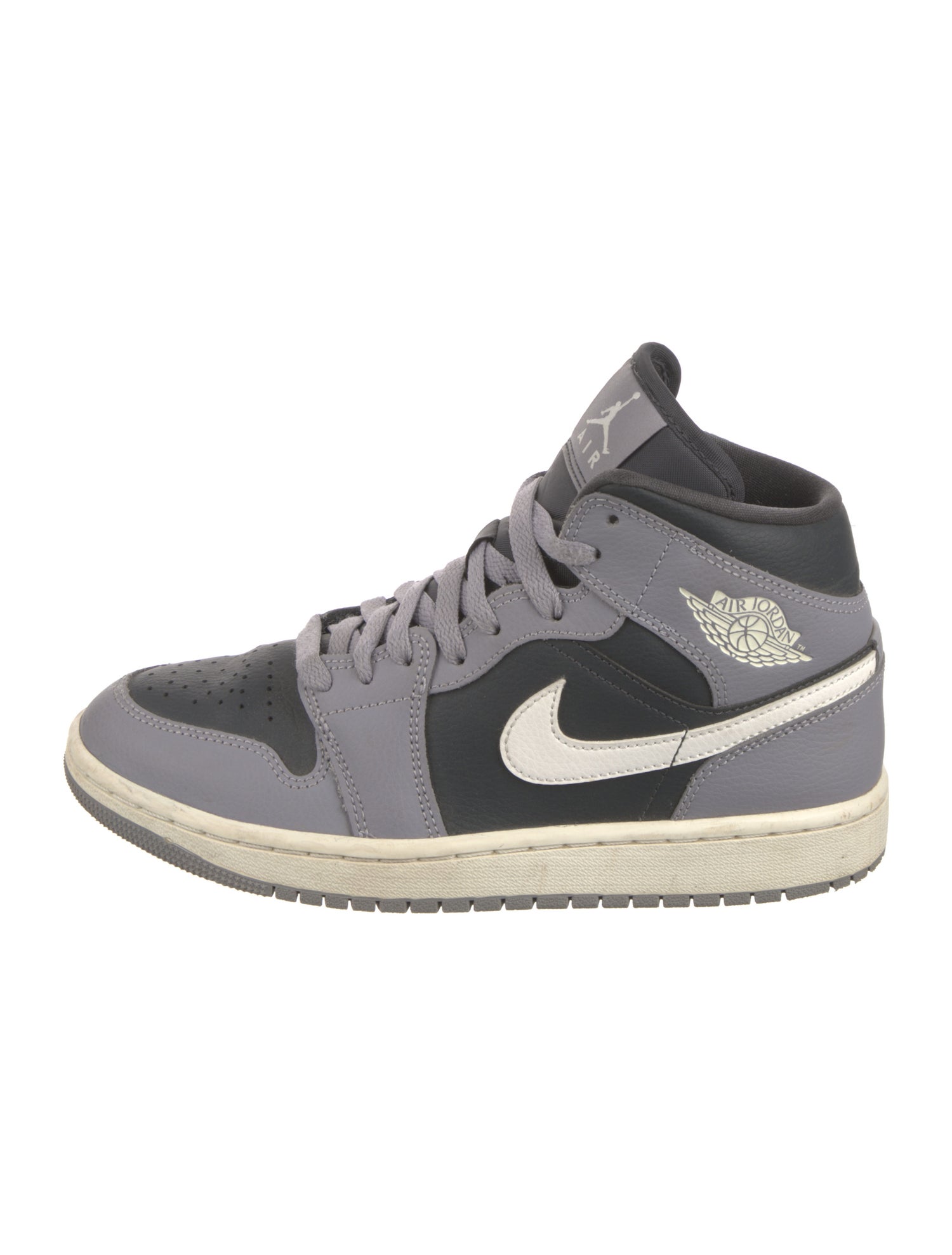 Jordan 1 Mid 'Cement Grey' Athletic Sneakers