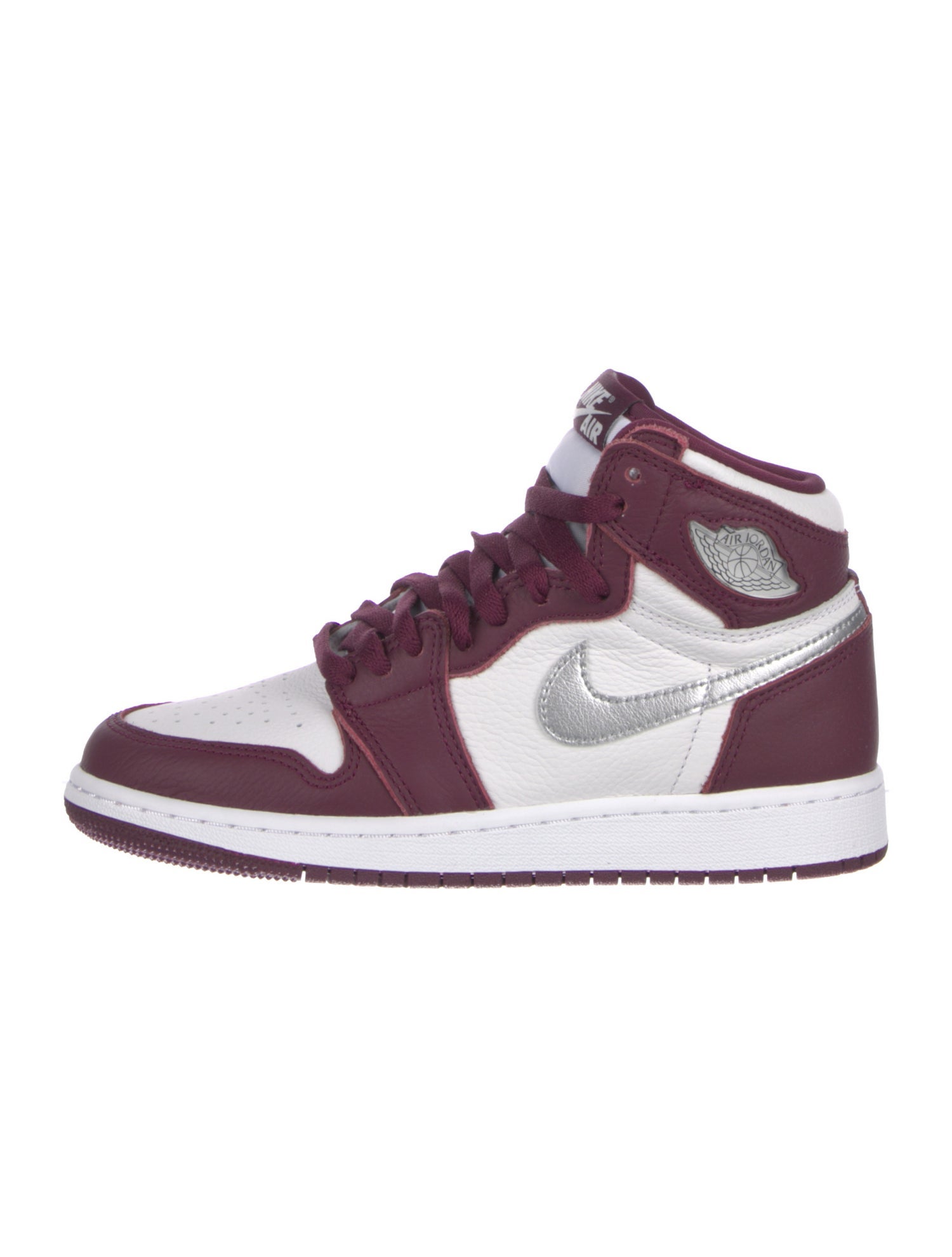 Jordan Leather Colorblock Pattern Sneakers