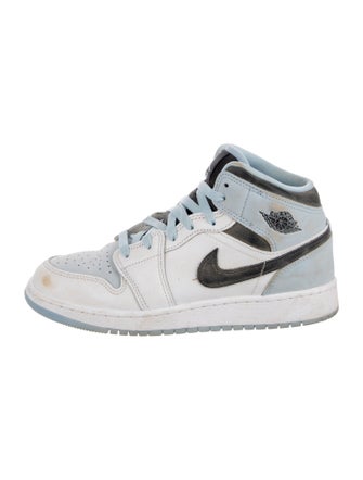 Jordan Boys' Jordan 1 Mid SE Ice Blue (2023) (GS)