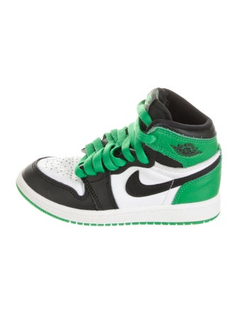 Jordan kid boys' green and black shoes