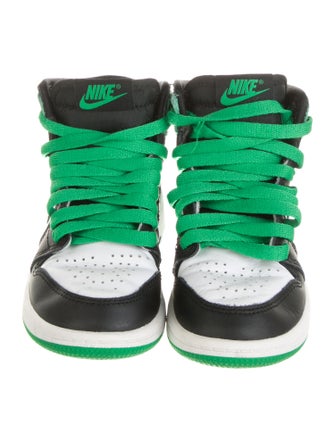 Jordan kid boys' green and black shoes