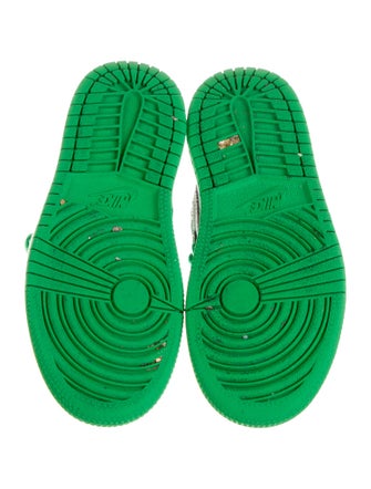 Jordan kid boys' green and black shoes