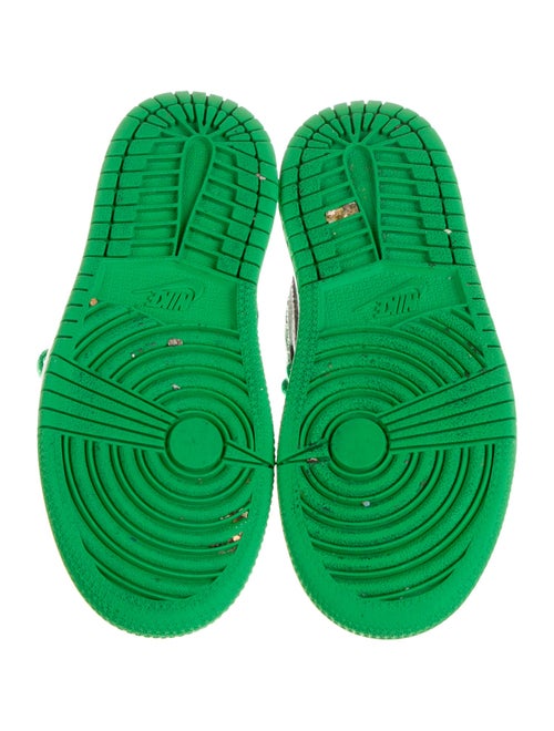 Jordan kid boys' green and black shoes