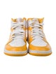 Jordan 1 Mid White University Gold Athletic Sneakers