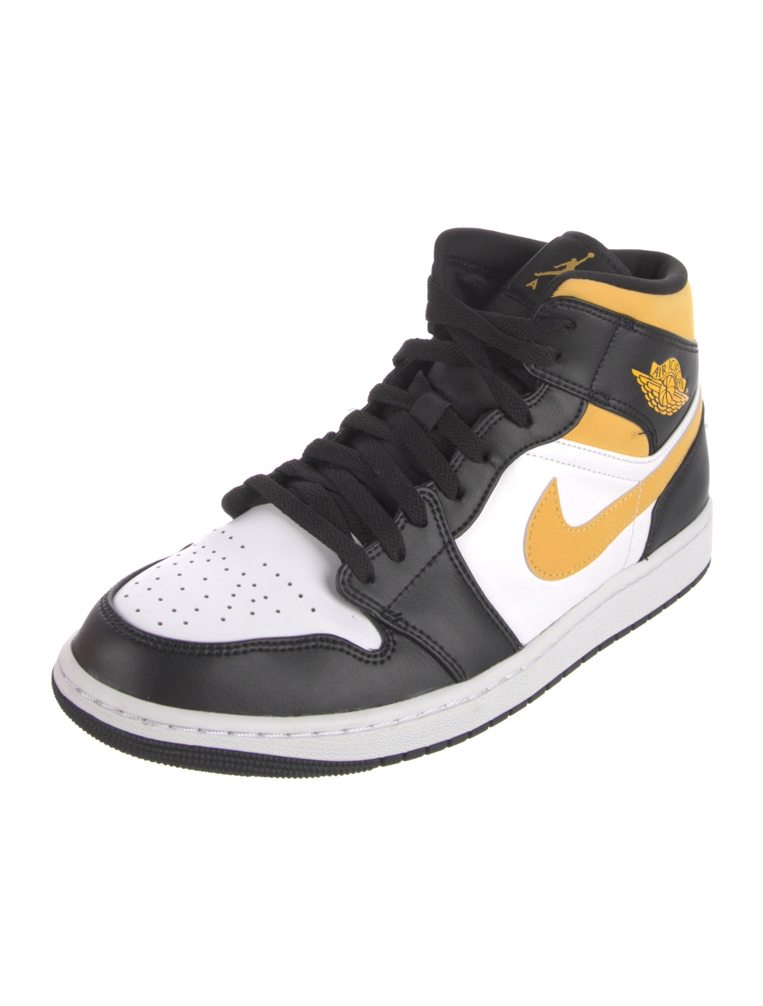 Jordan Leather Colorblock Pattern Sneakers