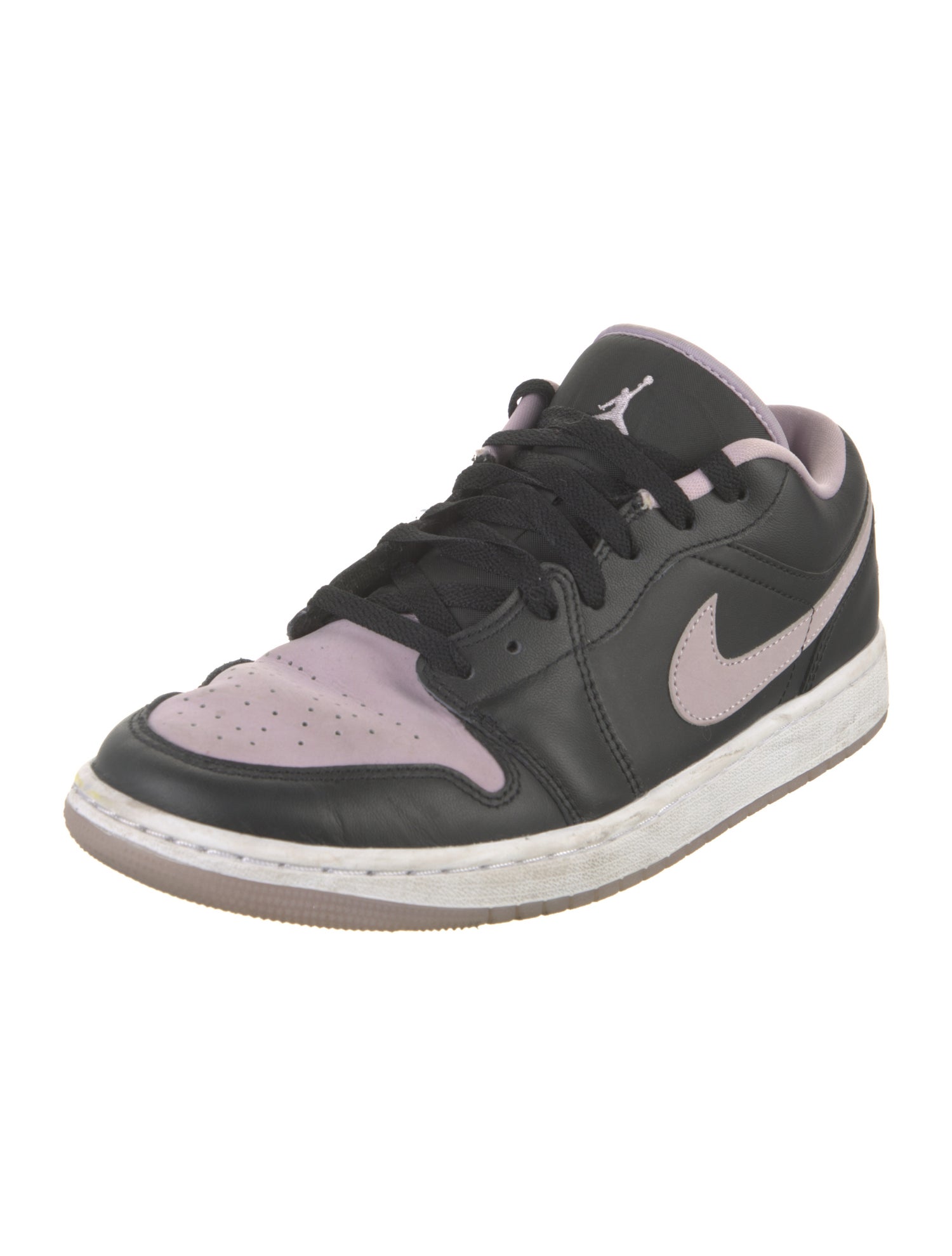 Jordan Leather Colorblock Pattern Sneakers