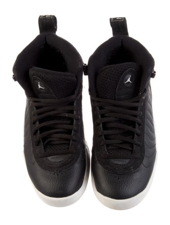 Jordan Leather Embroidered Accent Sneakers