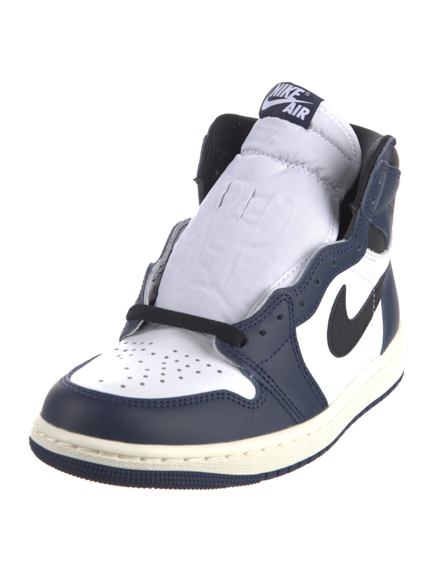 Jordan Leather Colorblock Pattern Sneakers