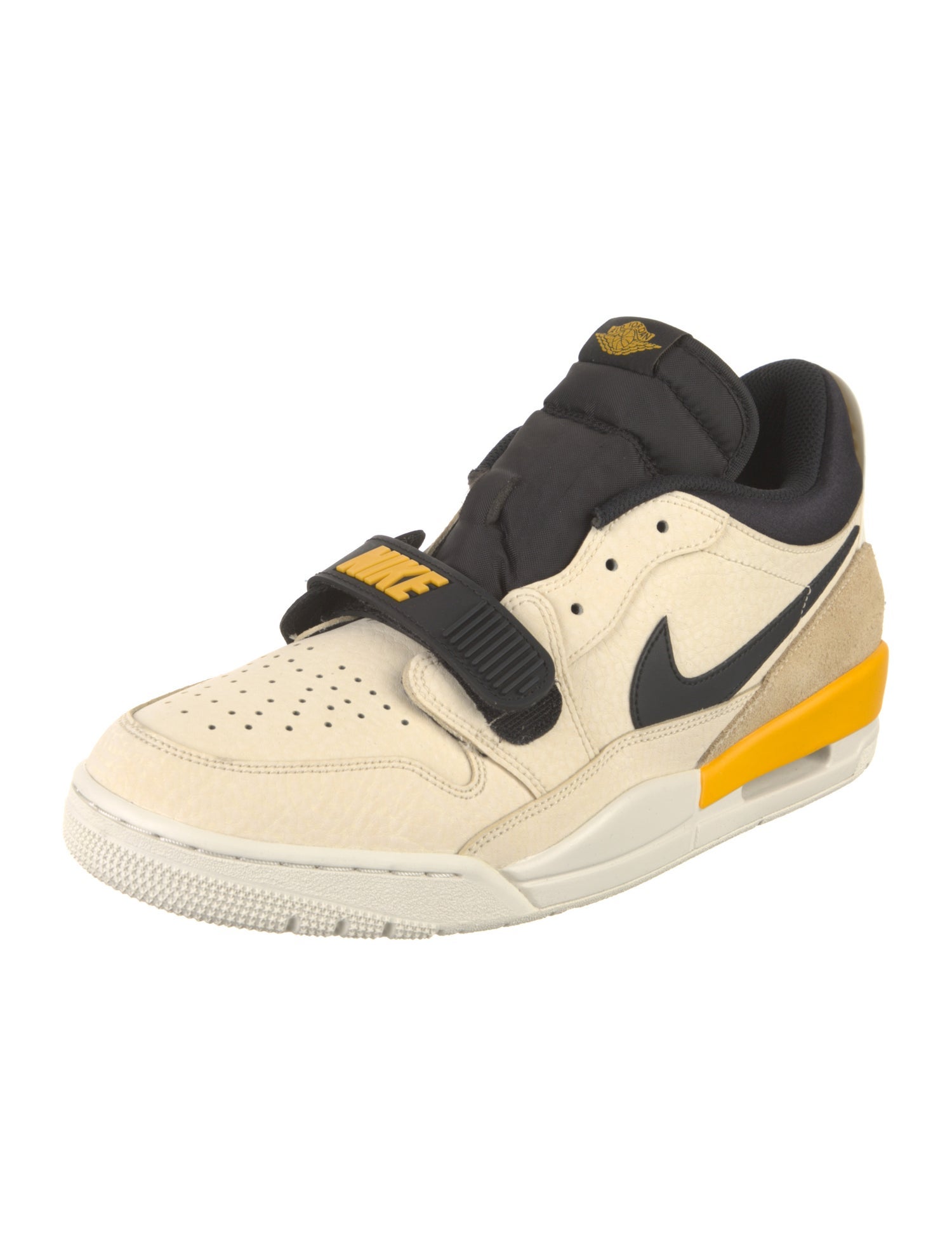 Jordan Leather Colorblock Pattern Sneakers